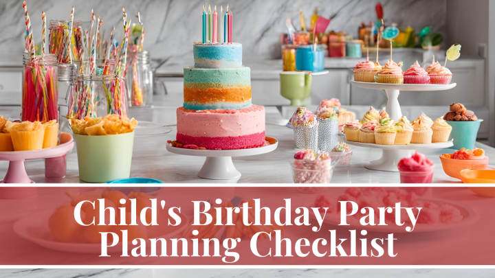 Child’s Birthday Party Planning Checklist