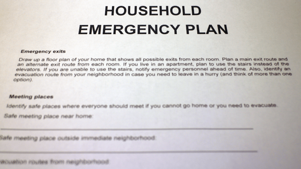 Home Emergency Plan