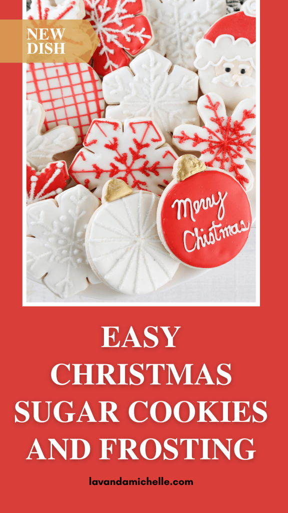 Easy Christmas Sugar Cookies and Frosting