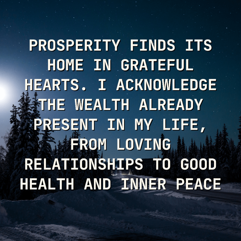 Daily affirmations for January