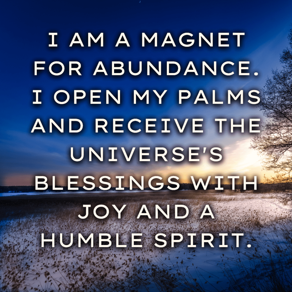 Daily affirmations for January
