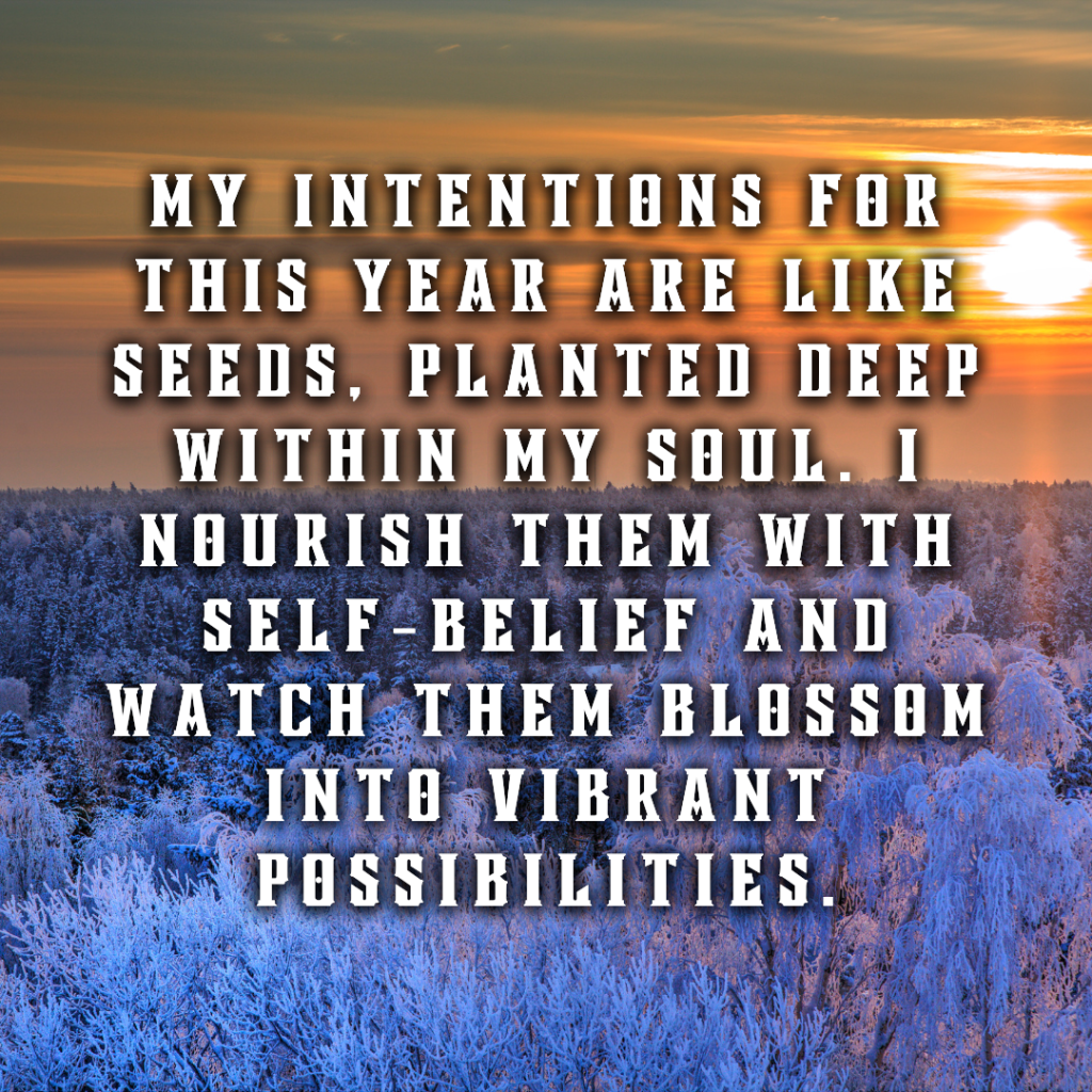 Daily affirmations for January