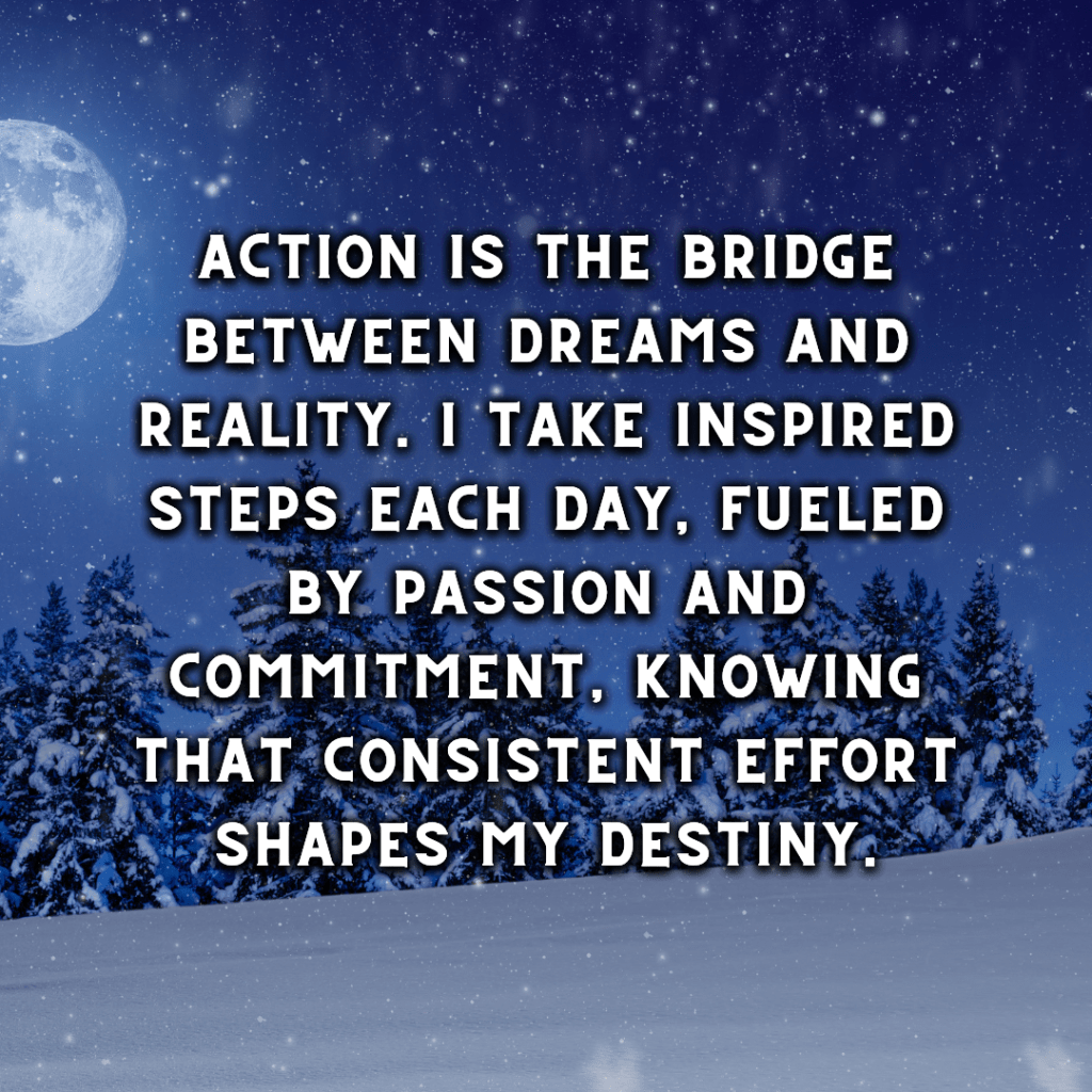 Daily affirmations for January