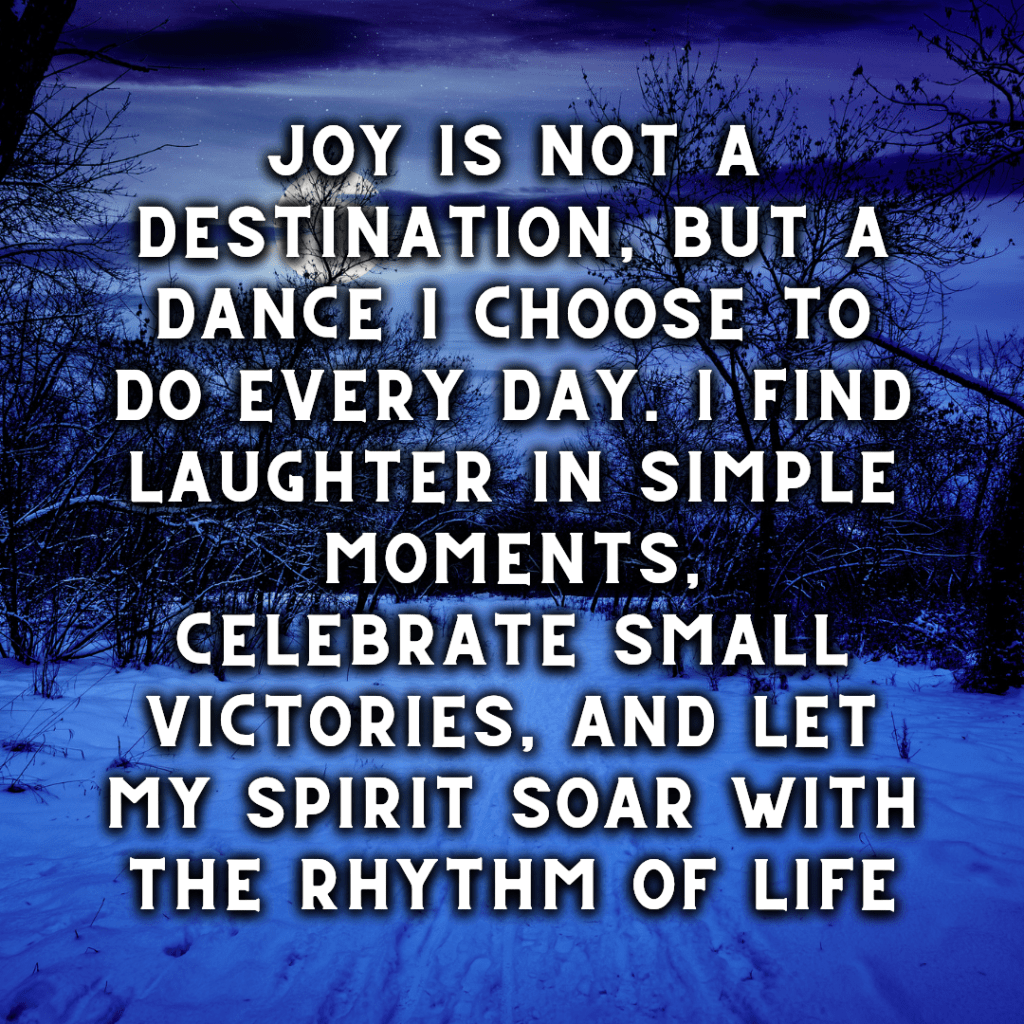 Daily affirmations for January