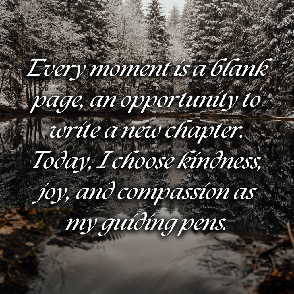 Daily affirmations for January