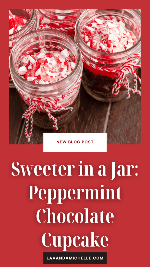 Peppermint Chocolate Cupcakes in a Jar