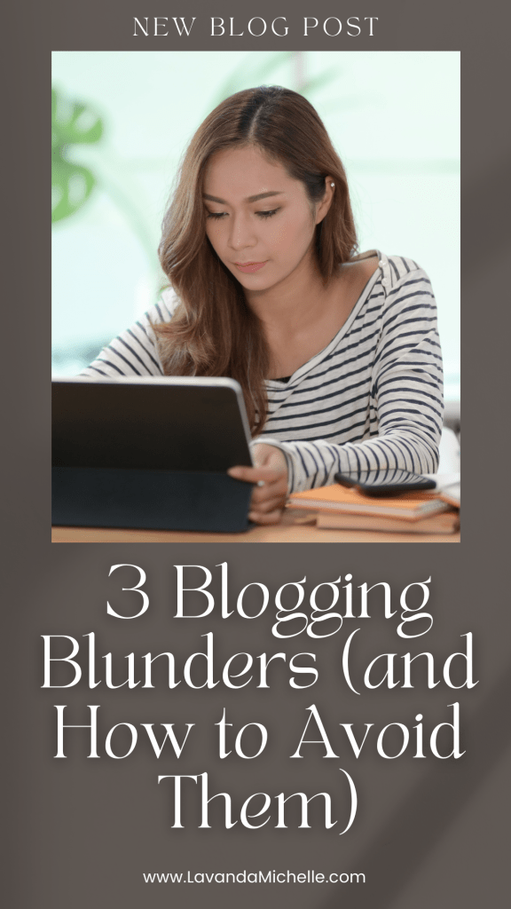 blogging blunders