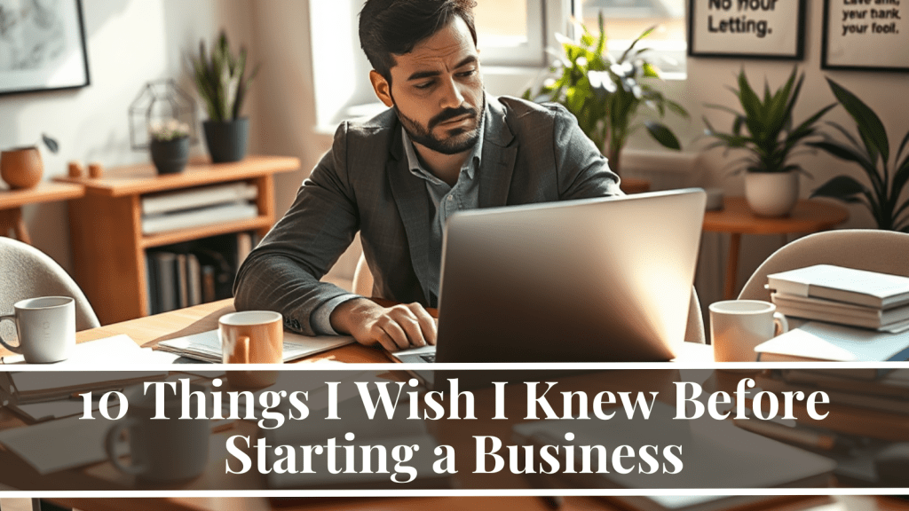 Things I wish I knew about starting a business