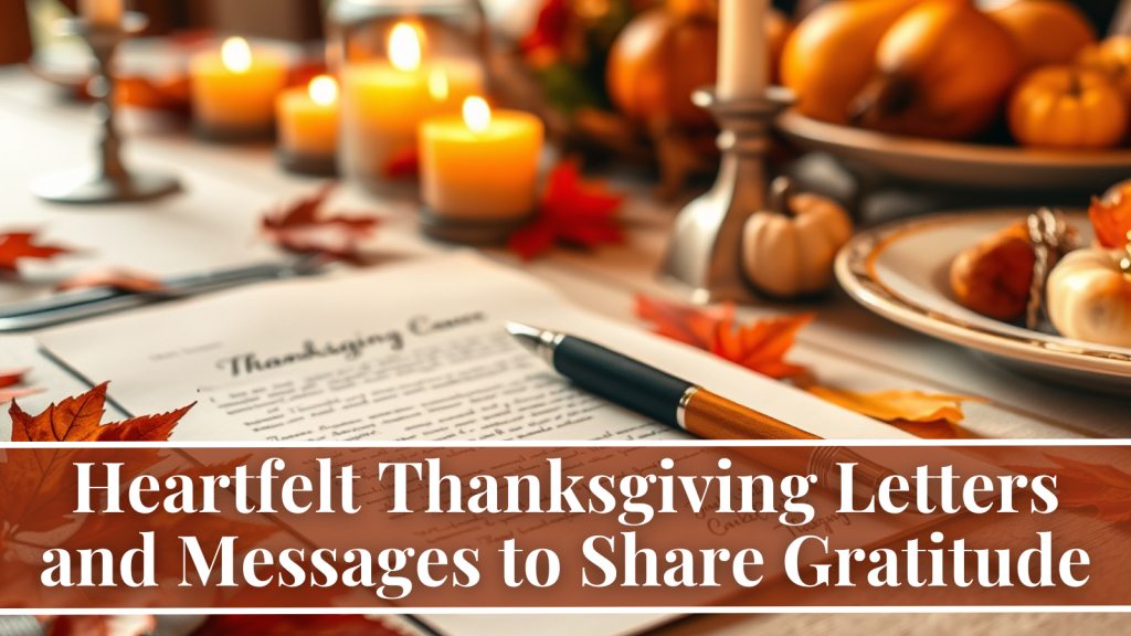 Thanksgiving letters and messages