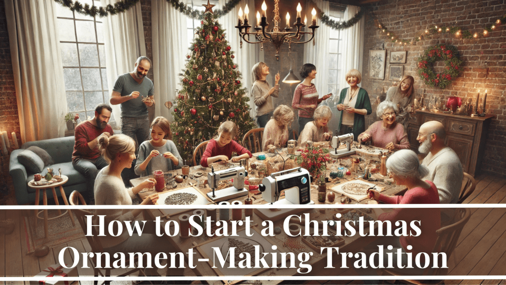 Christmas ornament-making tradition