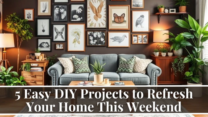 5 Easy DIY Projects to Refresh Your Home This Weekend