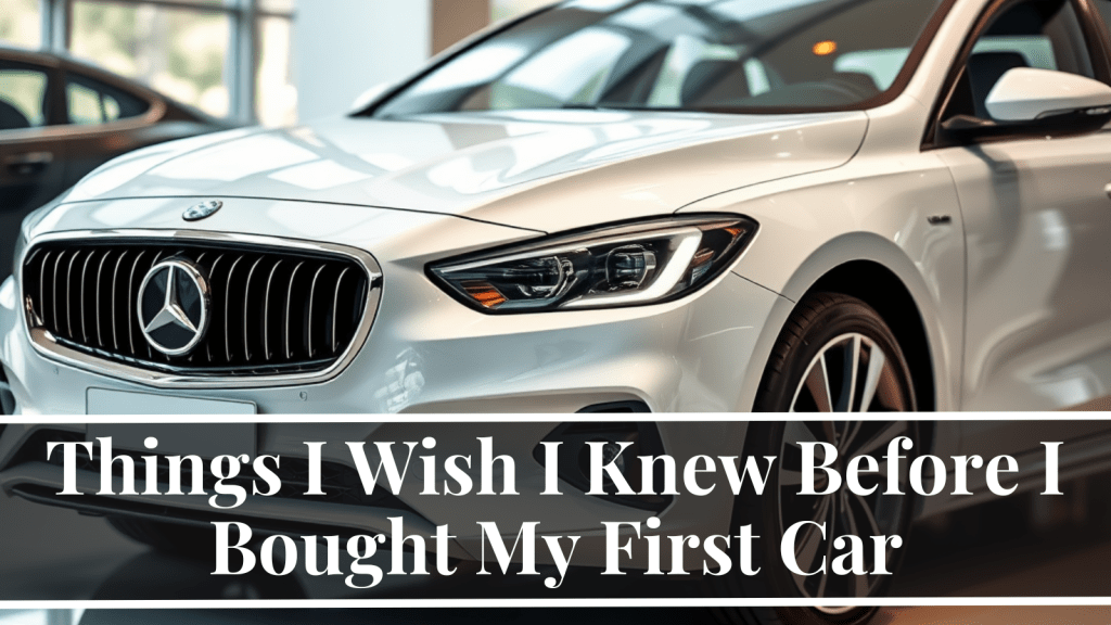 Things I Wish I Knew Before I Bought My First Car