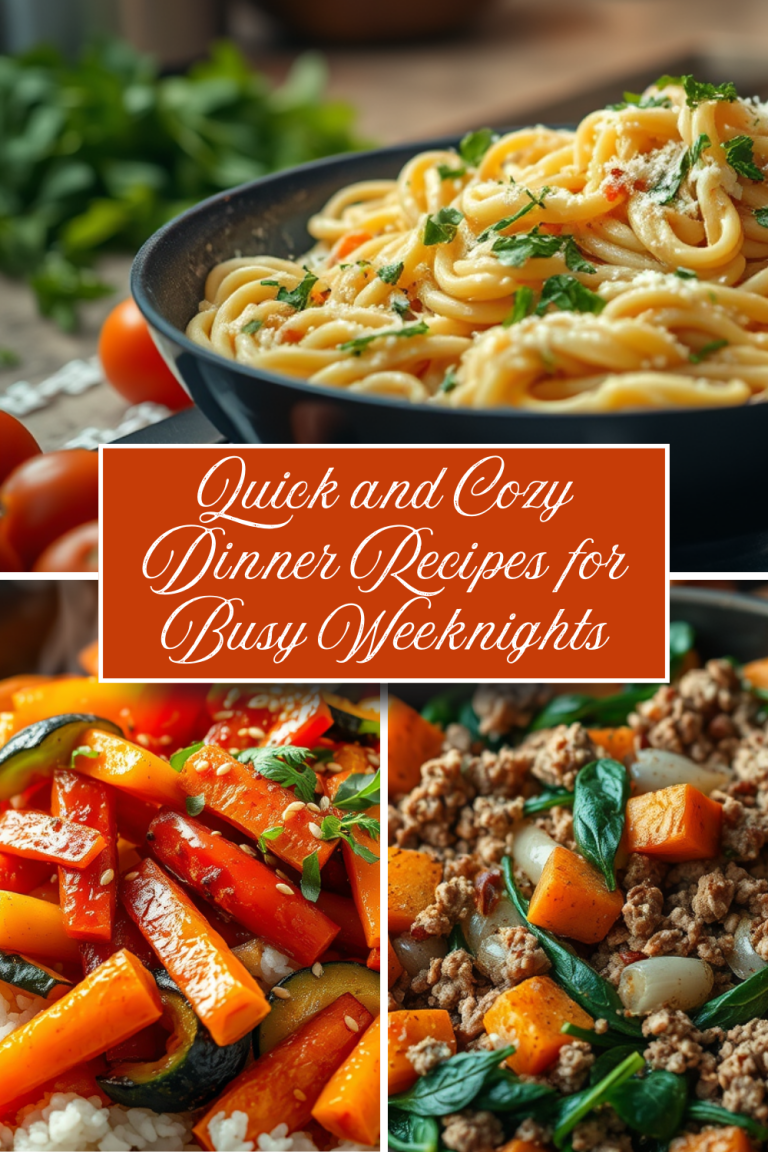 Quick and Cozy Dinner Recipes for Busy Weeknights - LavandaMichelle