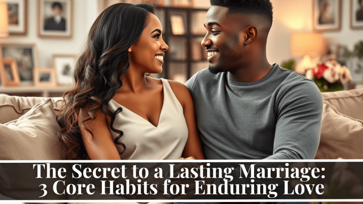 Habits for a lasting marriage