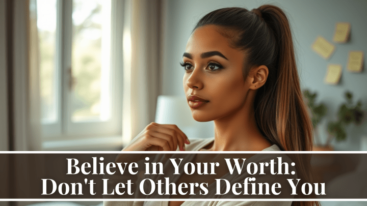 Believe in Your Worth: Don’t Let Others Define You