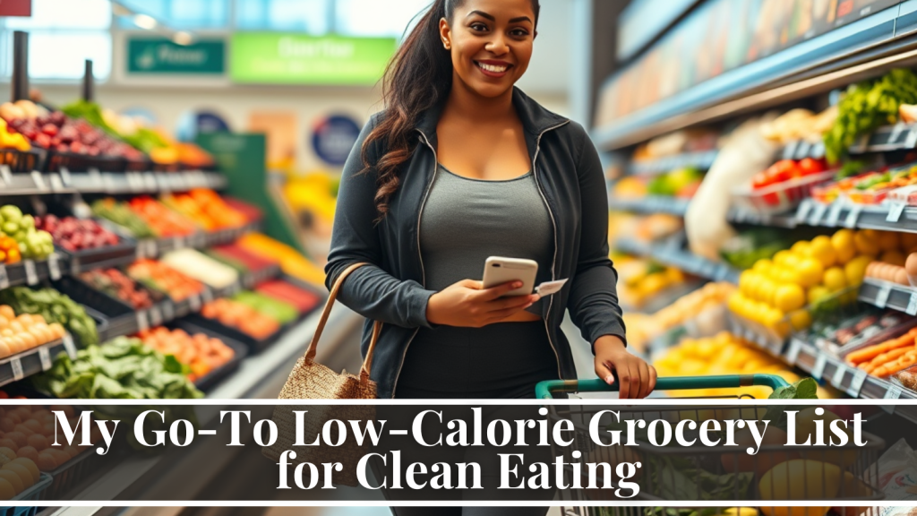 Low-calorie grocery list for clean eating