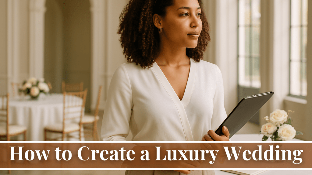 how to create a luxury wedding