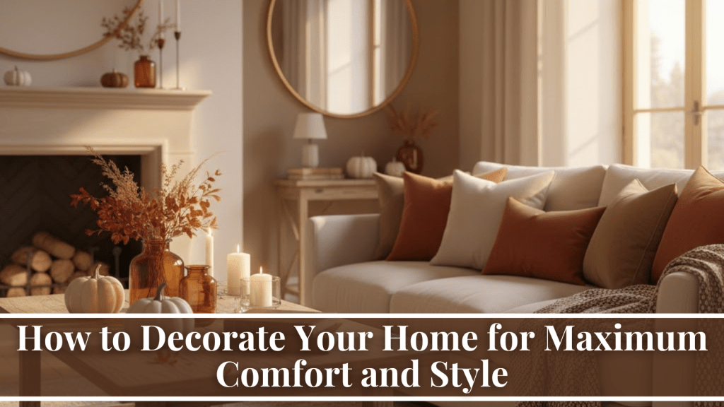 decorating for comfort and style