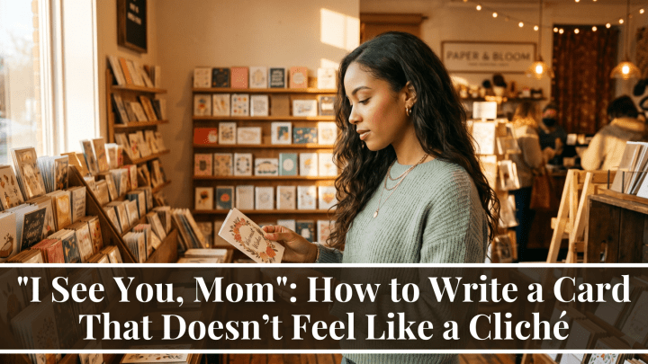 “I See You, Mom”: How to Write a Card That Doesn’t Feel Like a Cliché