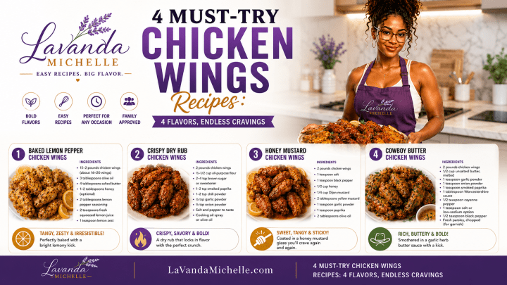 4 Must-Try Chicken Wings Recipes: 4 Flavors, Endless Cravings